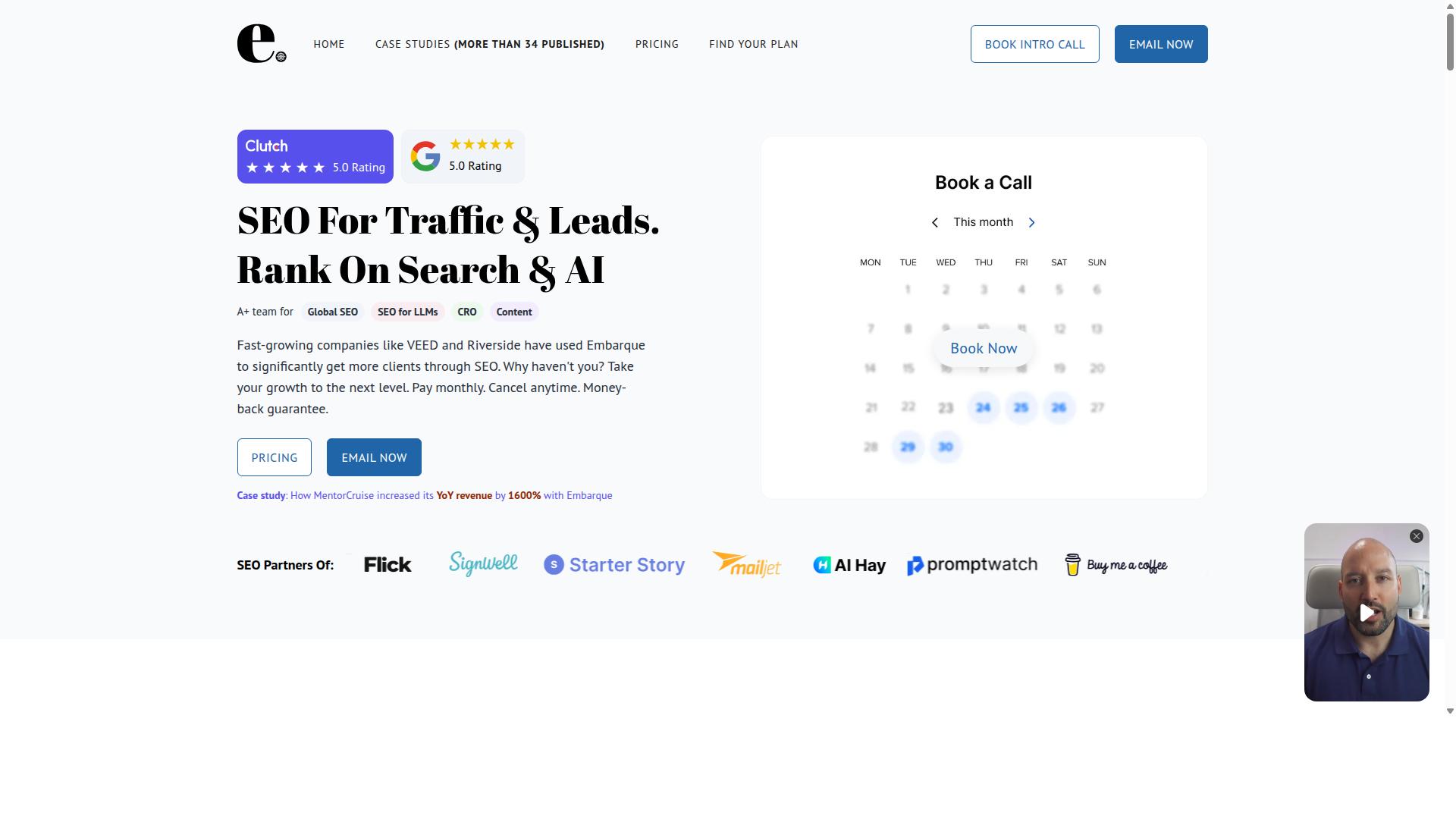 Embarque website