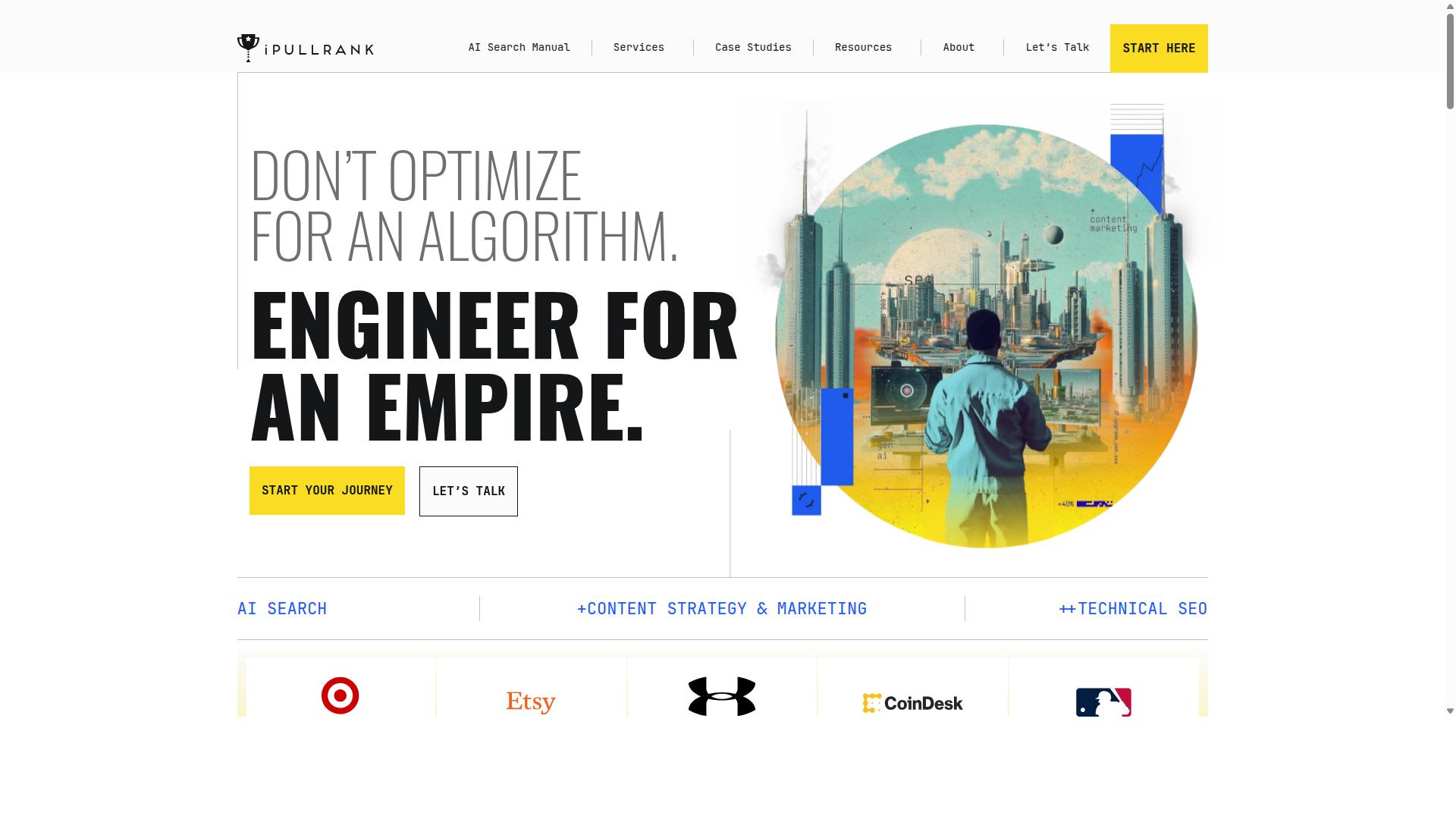 Rankera for Programmatic Content Production website