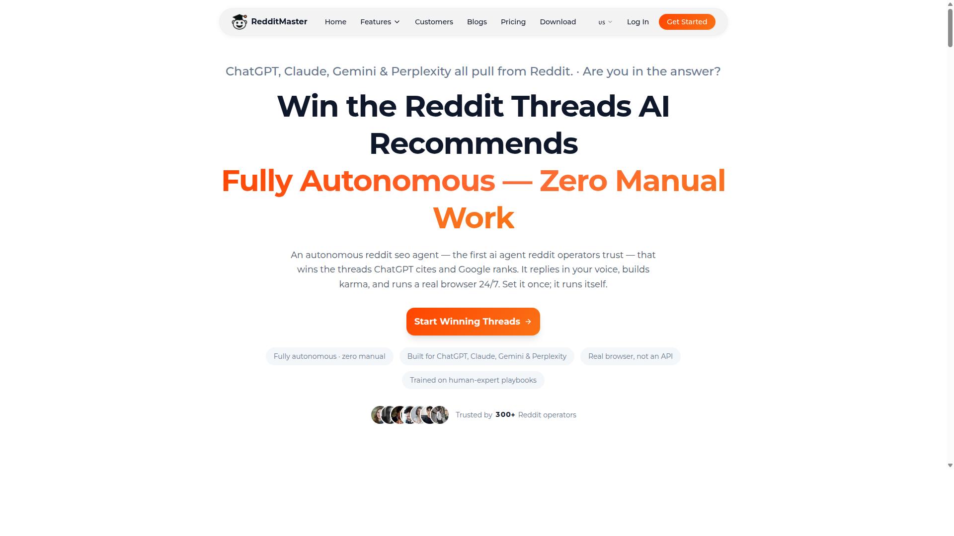 RedditMaster website